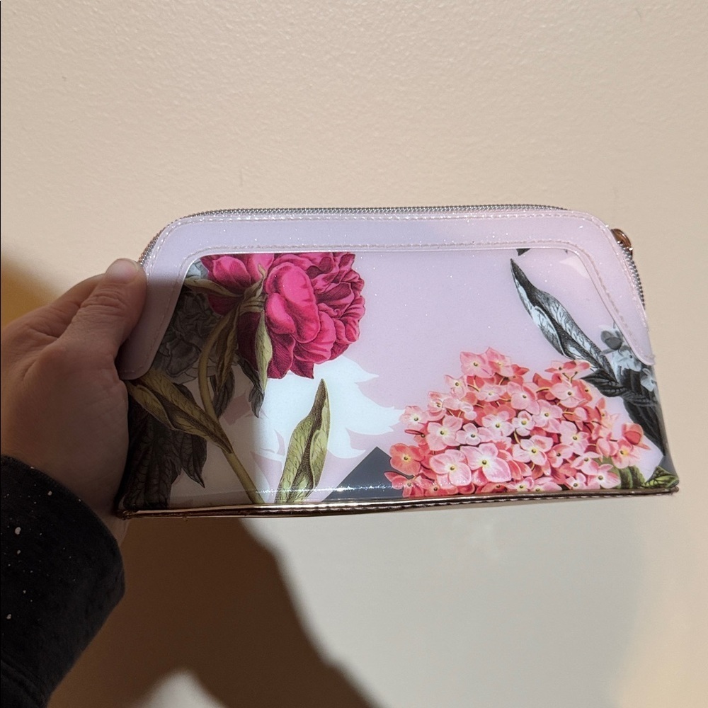 Ted Baker Pink and Black Floral bag - Picture 4 of 6